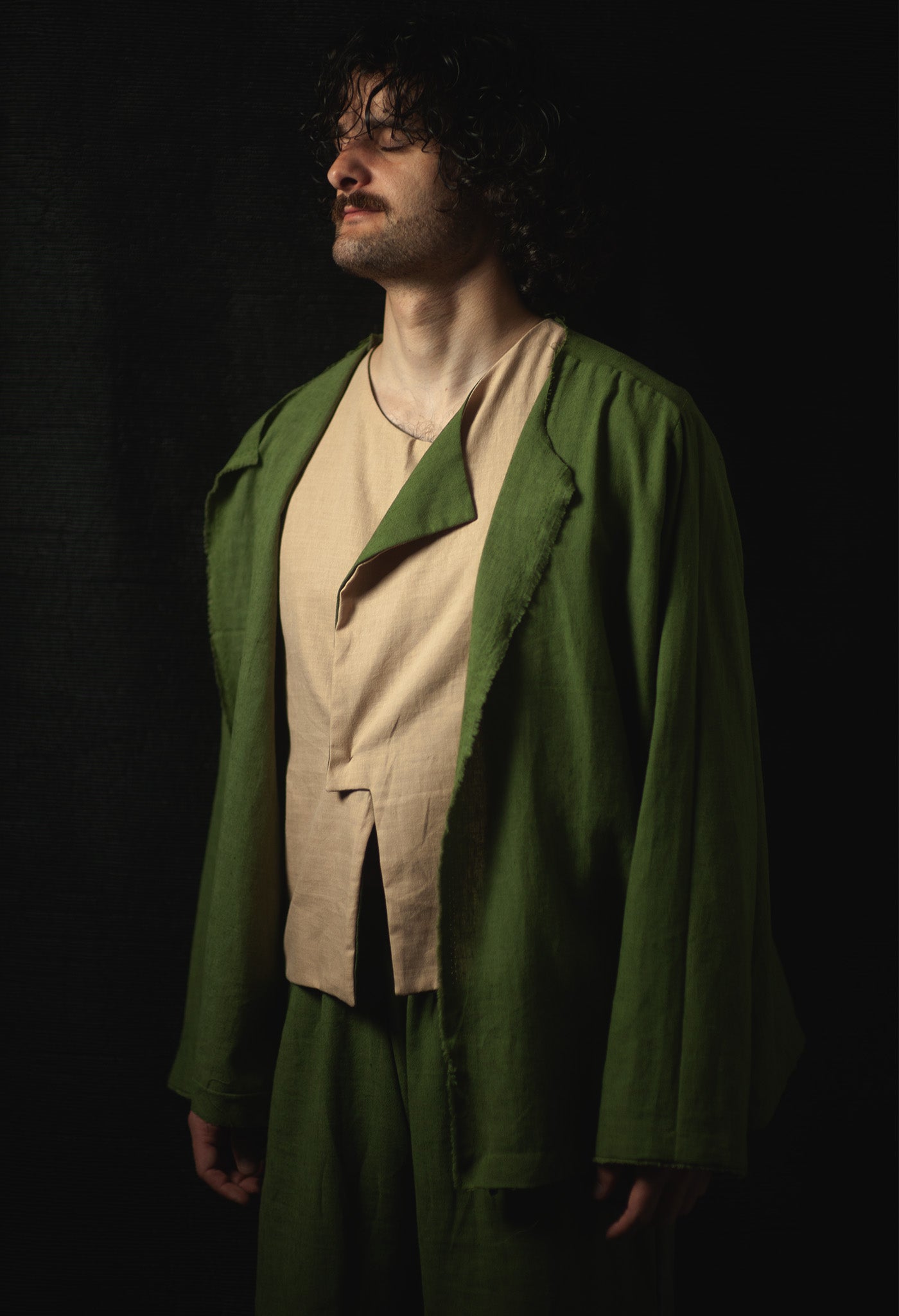 Grassed Linen Loungewear 3-Piece Set