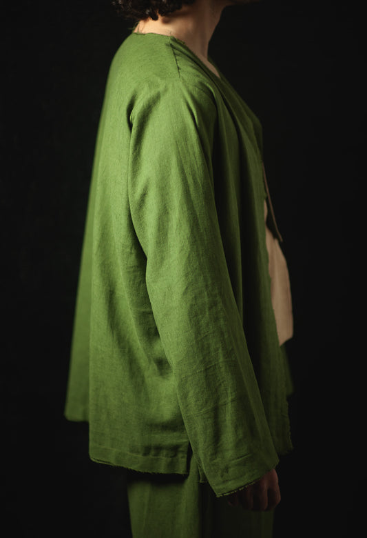 Grassed Linen Loungewear 3-Piece Set