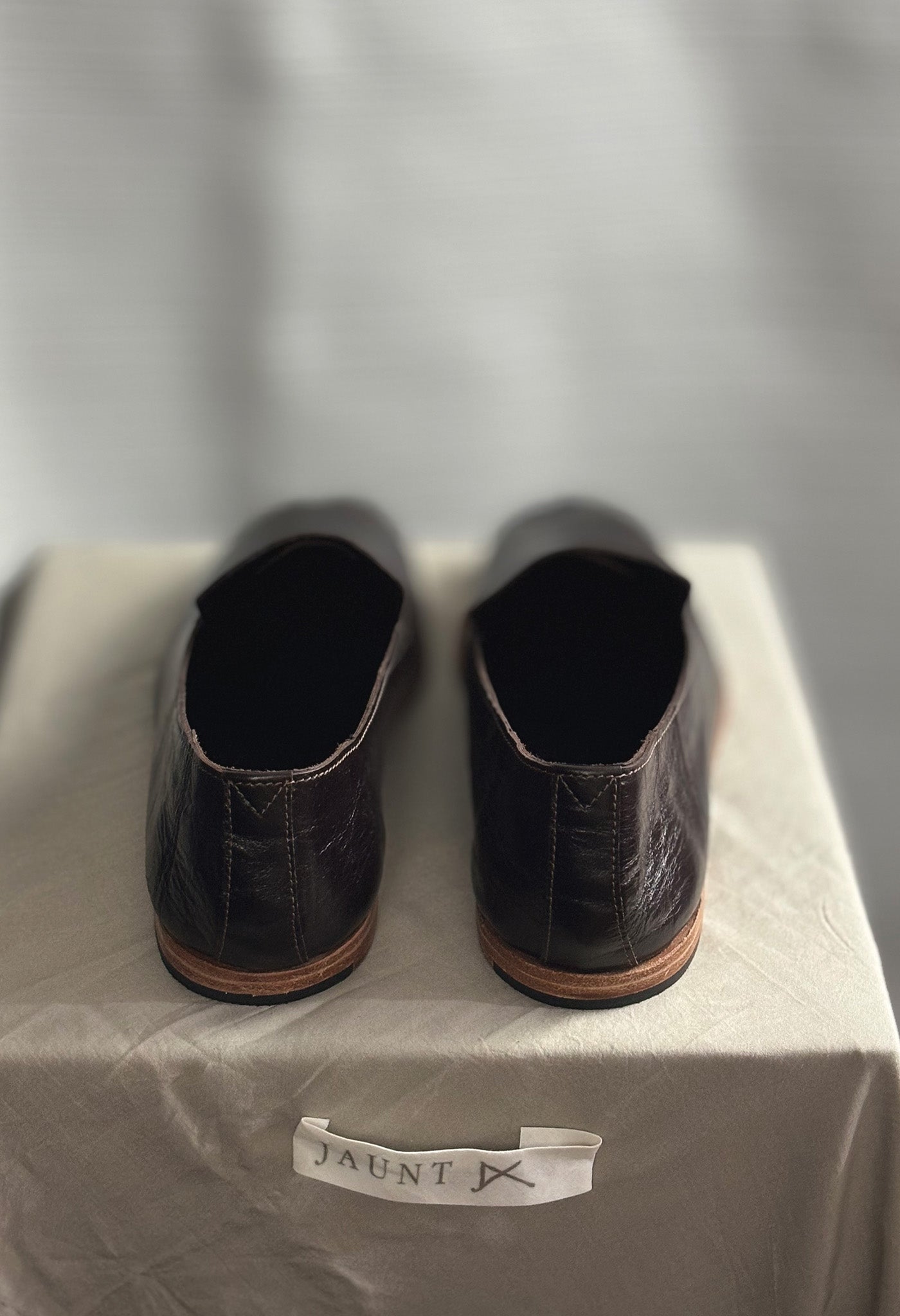 Dark Chocolate Leather Loafers