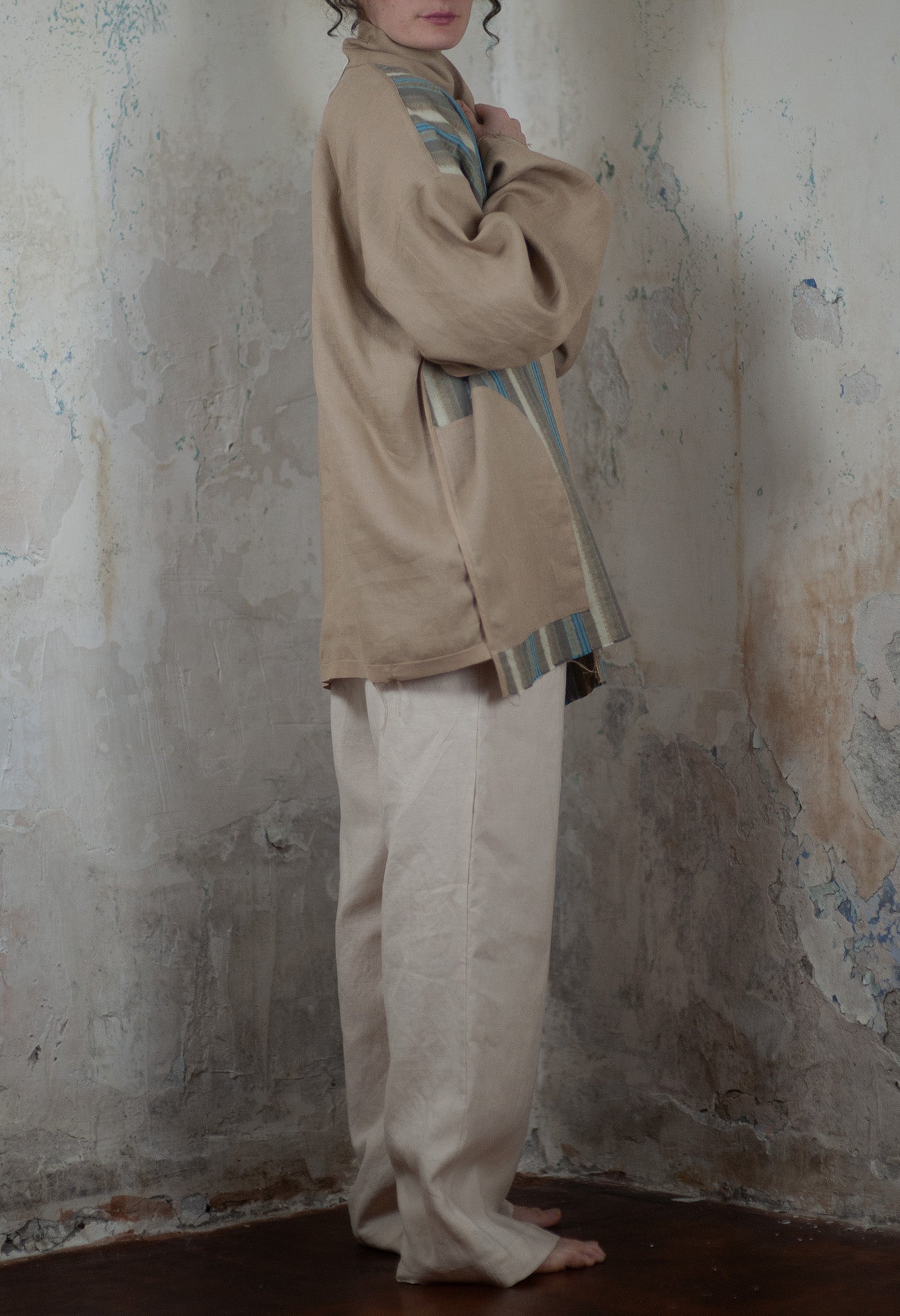 Reversible Linen Coat