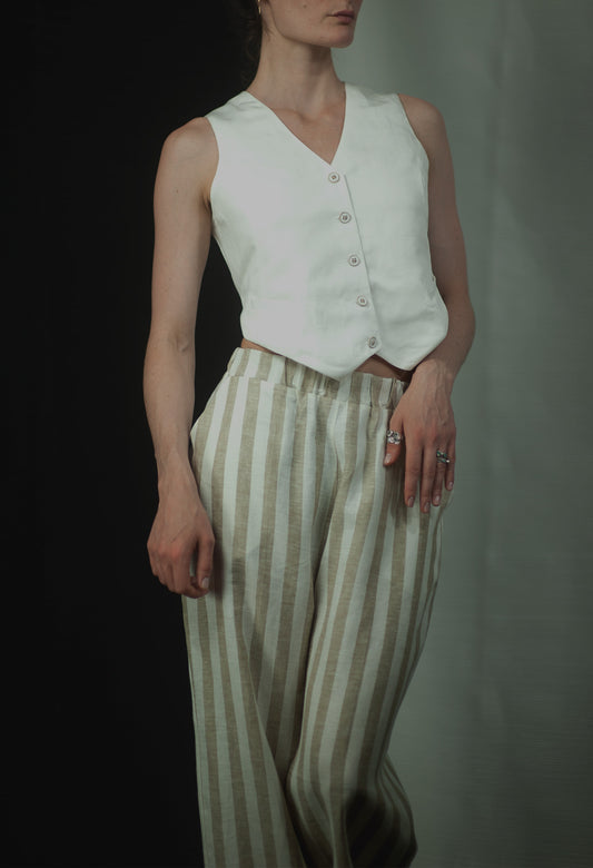 White Cotton Vest